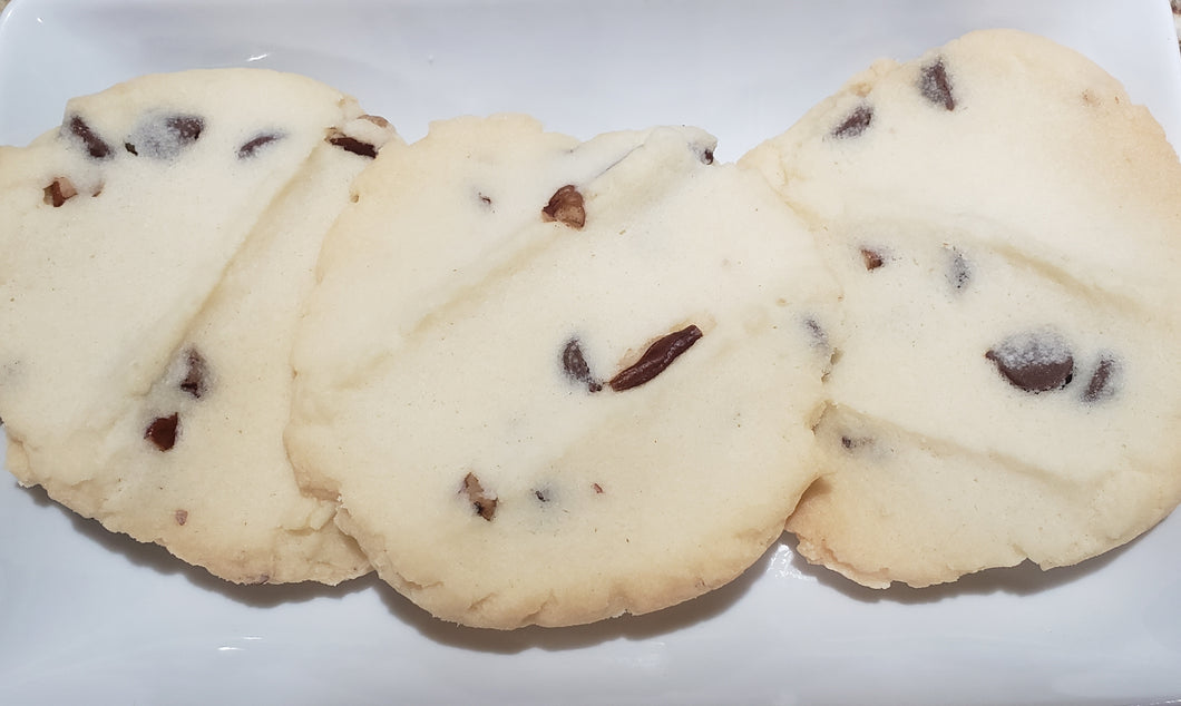 Chocolate Chip/Pecan Butter Cookies Per Dozen